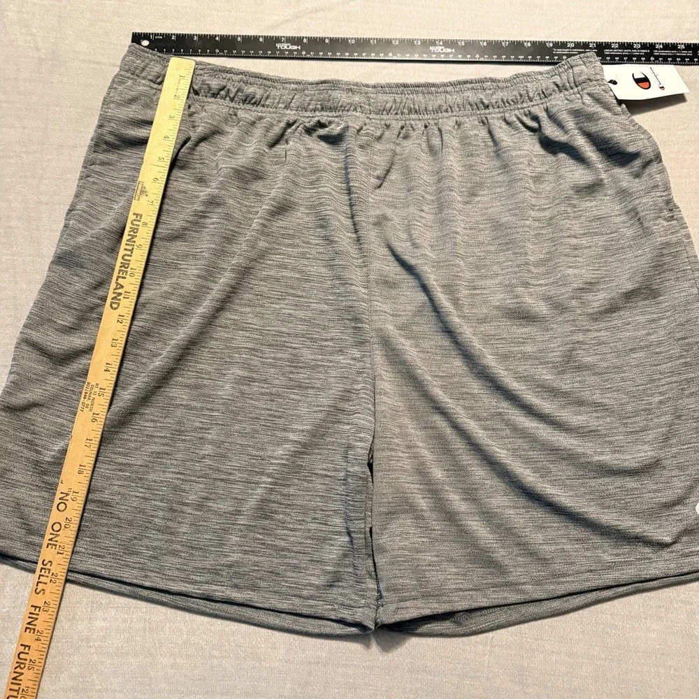 Champion Mens 3XB Big & Tall Gray Athletic Performance Shorts NWT
